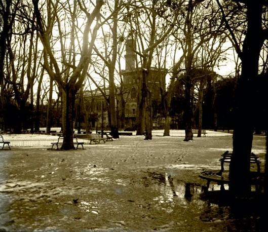 Genova - Acquasola in inverno - torre Serra