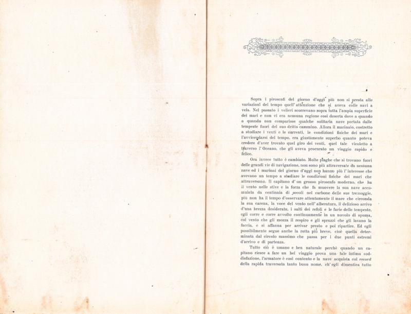 La miglior rotta dal Mediterraneo a New York, 1908, p. 1