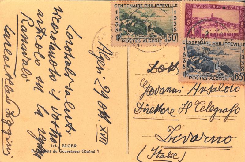 Cartolina di Carlo Alberto Biggini a Giovanni Ansaldo, 29-10-1938 (2)