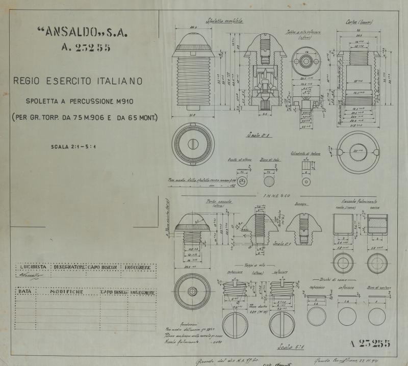 Spoletta a percussione M910