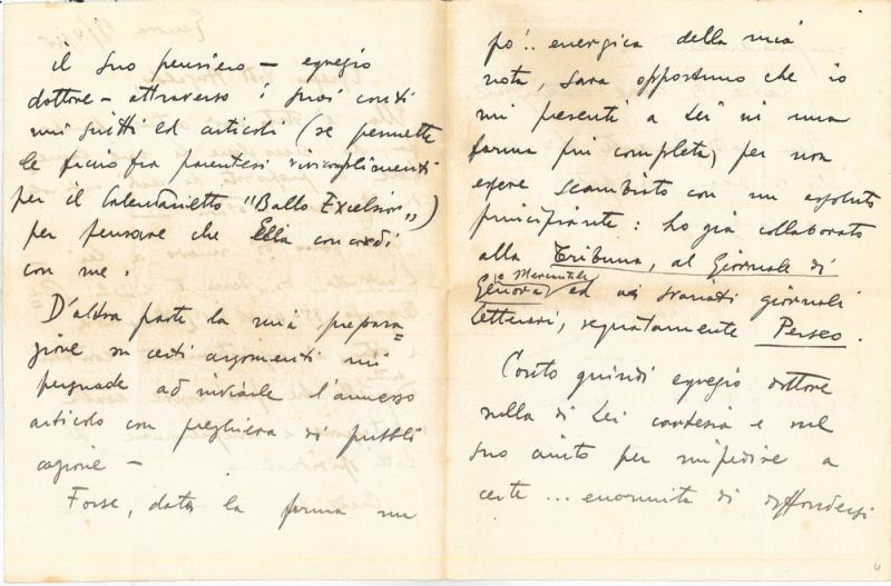 Lettera di Franco Cerutti a Giovanni Ansaldo, pp. 2-3, 19-4-1938