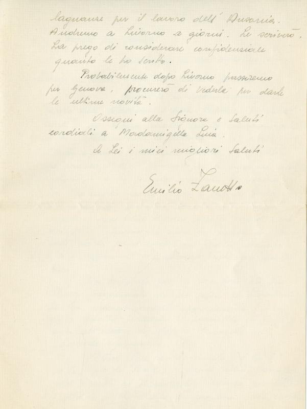Lettera Zanetto, seconda parte
