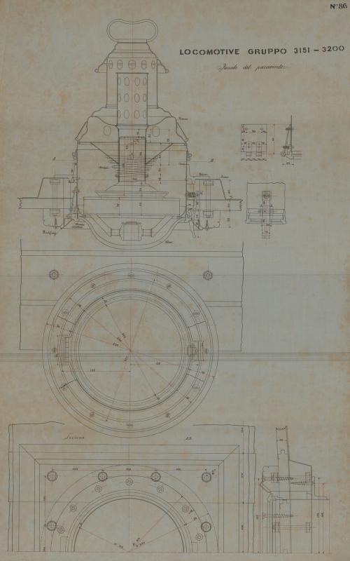 Locomotiva Alessandro Volta - Fanale del paravento