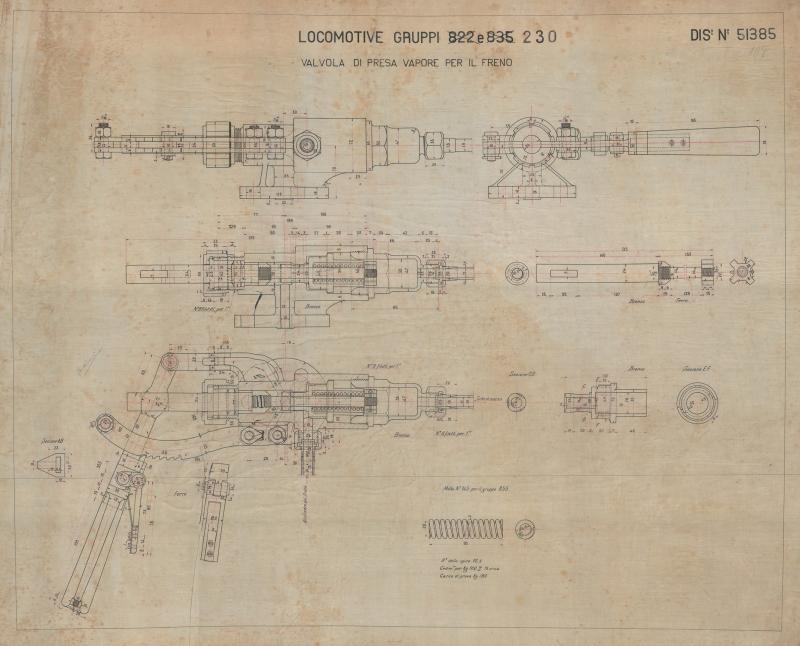 Locomotive gruppo 230 - Valvola di presa vapore per il freno