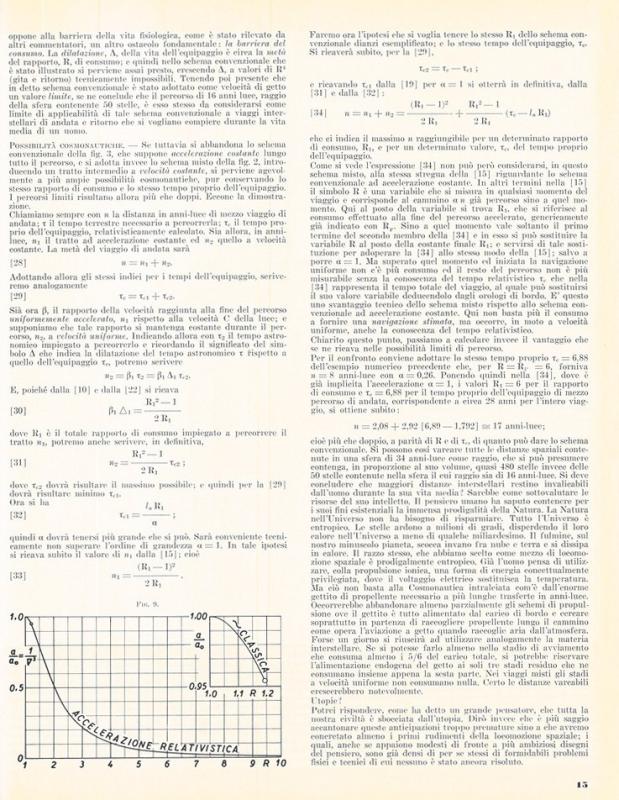 Cosmonautica, possibilità e limiti di G.A. Crocco, settembre - novembre 1957, anno V, nn. 5-6, p. 15