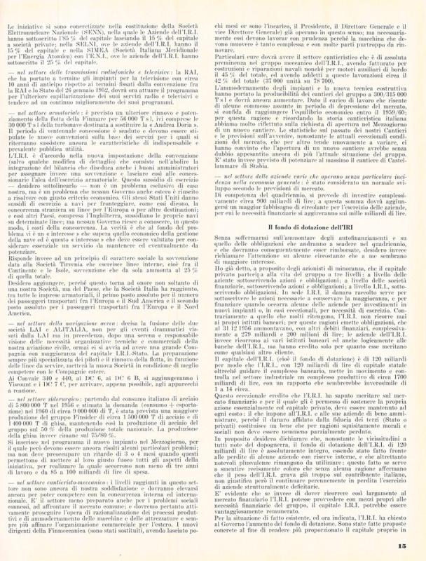 La funzione dell'IRI di Aldo Fascetti, maggio - giugno 1957, anno V, n. 3, p. 15