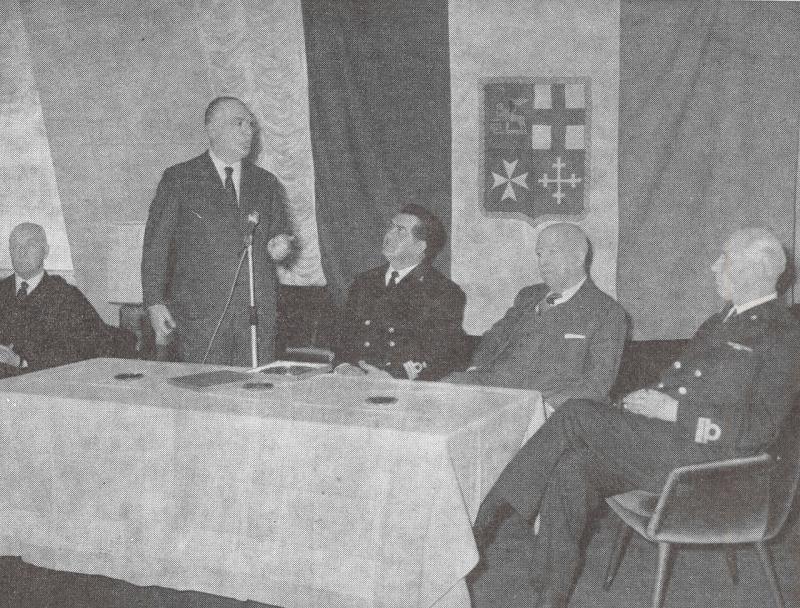 Significativa e simpatica cerimonia a bordo della turbonave Eugenio C.