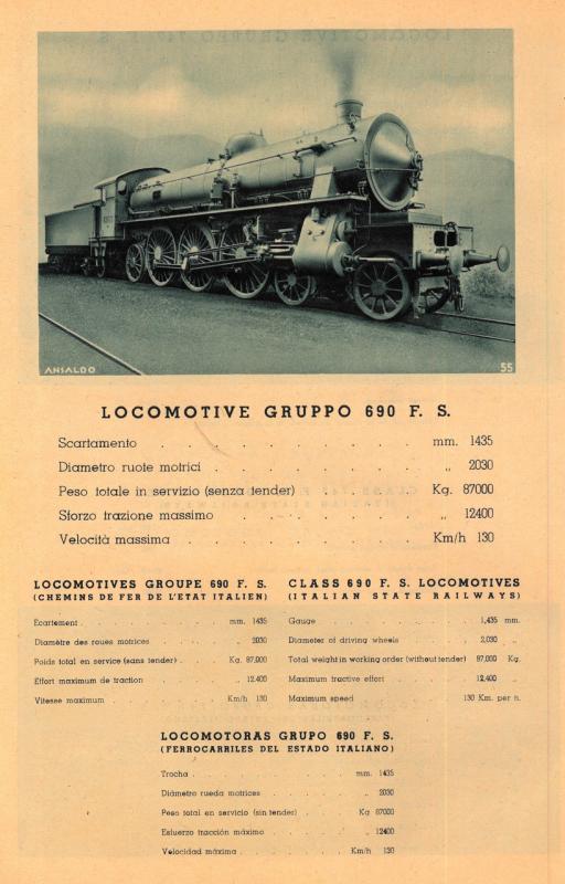 Locomotive Gruppo 690 F.S.