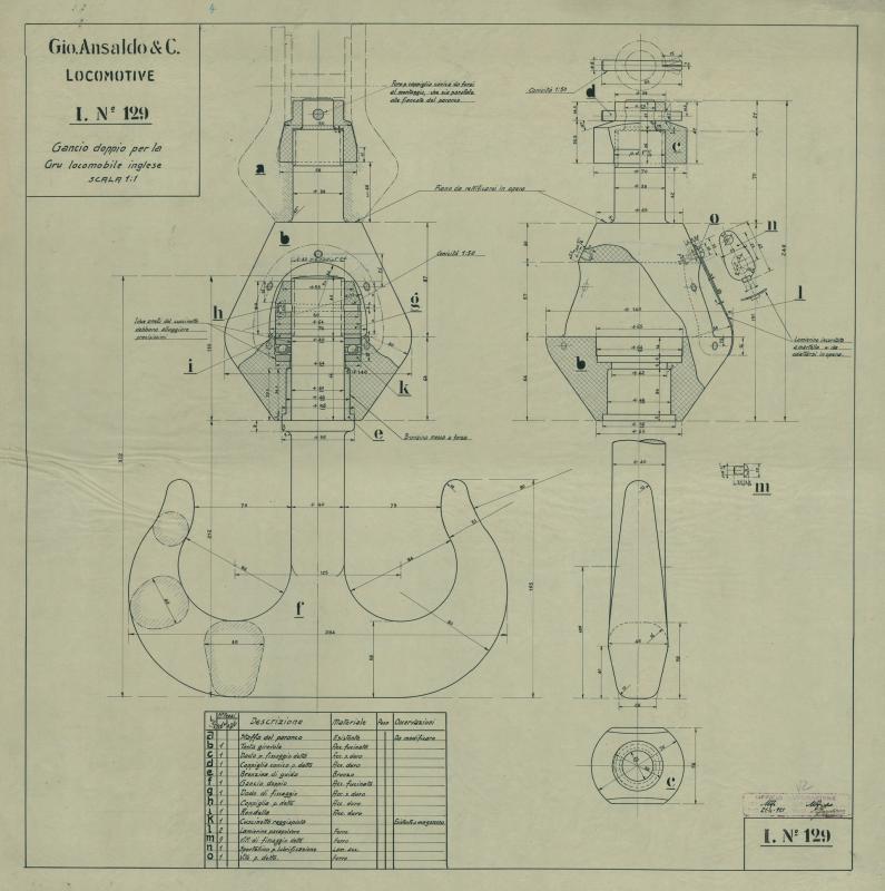 Locomotive - Gancio doppio per la gru locomobile inglese