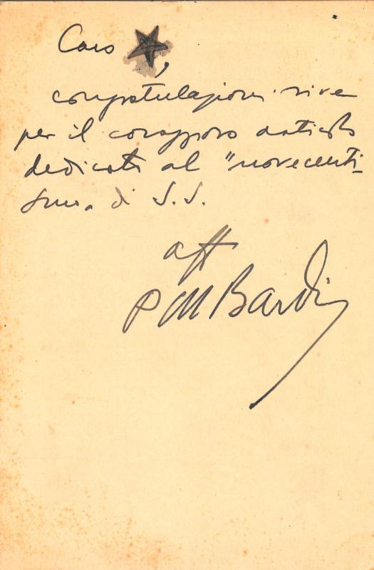 Lettera di Pietro Maria Bardi a Giovanni Ansaldo, 1932, (1)