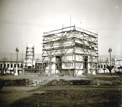 Palazzetto della Telefonia Marconi in costruzione