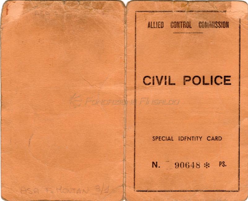 Civil Police Special Identity Card