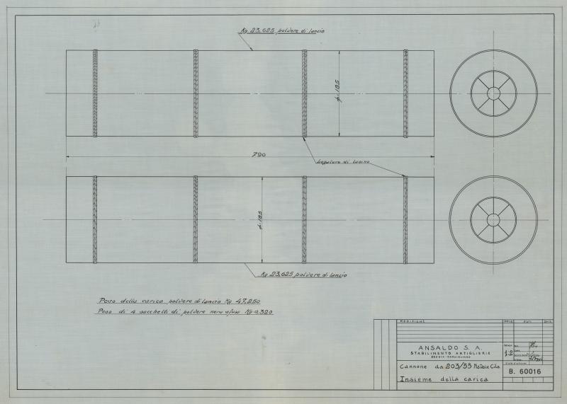Carica per cannone navale da 203/55
