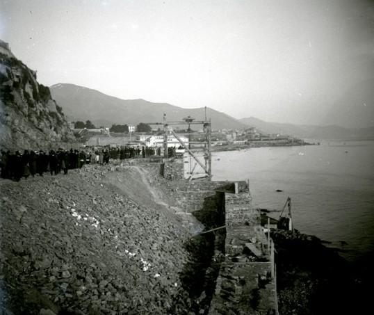 Genova - corso Italia in costruzione