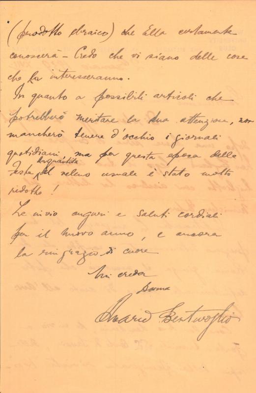 Lettera di Maria Bentivoglio a Giovanni Ansaldo, 02-01-1939 (2)