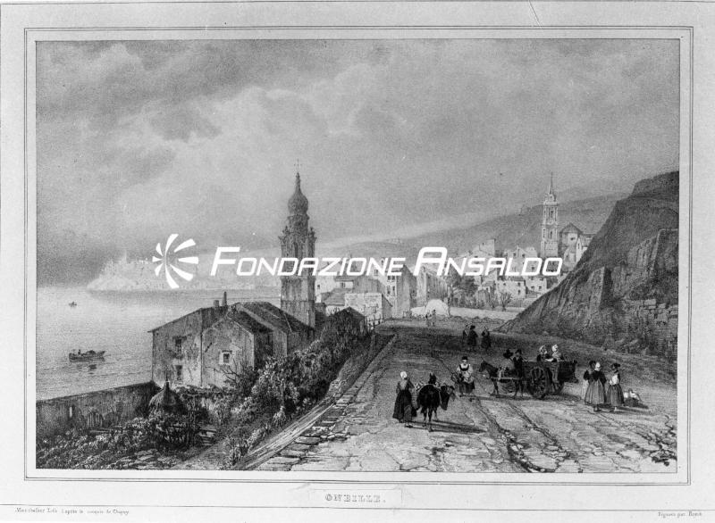Oneglia - riproduzione acquaforte