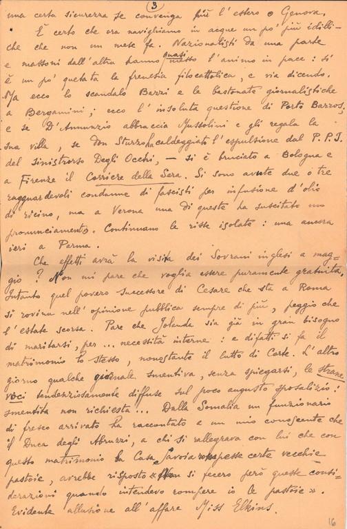 Lettera di Santino Caramella a Giovanni Ansaldo, 22-03-1923 (3)