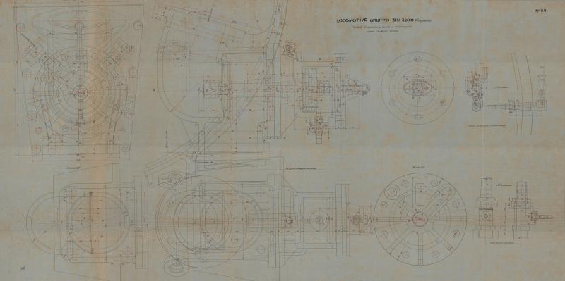 Locomotiva Alessandro Volta - Valvola di incamminamento e controvapore. Con sistema Von Borries - Giordana
