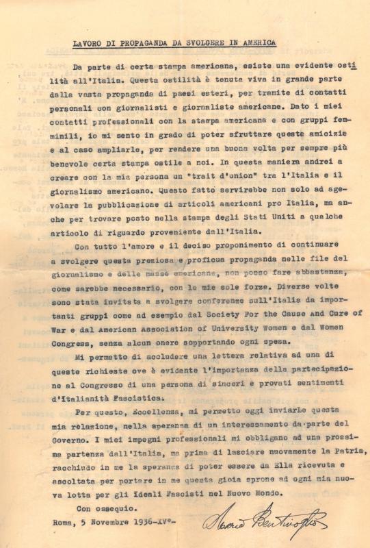 Lettera di Maria Bentivoglio a Mussolini, 05-11-1936 (3)