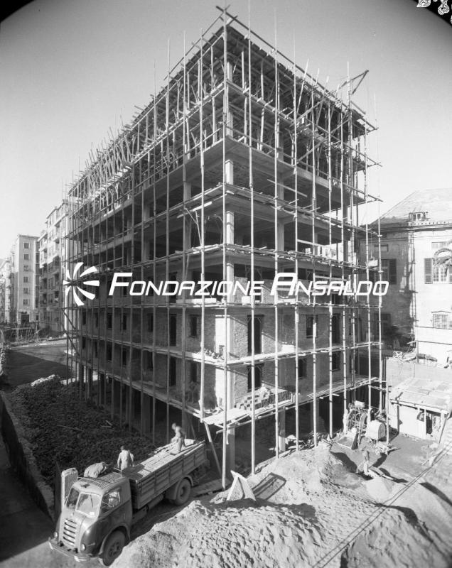 Genova - corso De Stefanis - costruzione nuovi caseggiati
