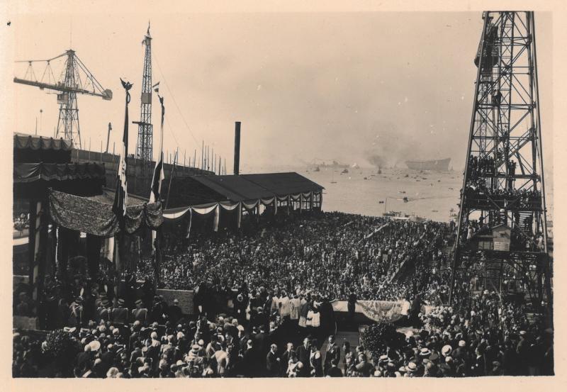 Cerimonia del varo del Transatlantico Rex