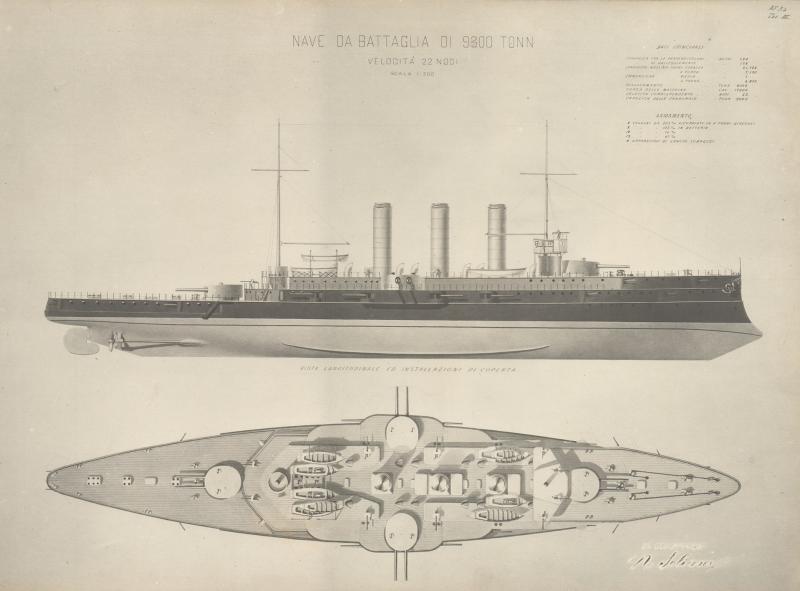 Nave da battaglia di 9300 t. e 22 nd. - Progetto 34