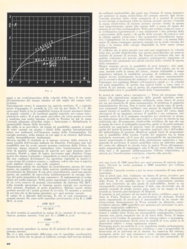 Cosmonautica, possibilità e limiti di G.A. Crocco, settembre - novembre 1957, anno V, nn. 5-6, p. 10