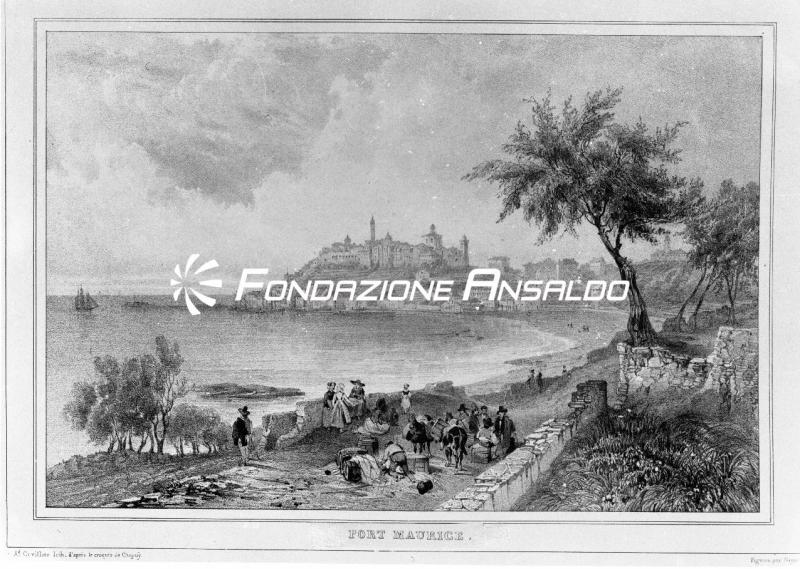 Porto Maurizio - riproduzione acquaforte