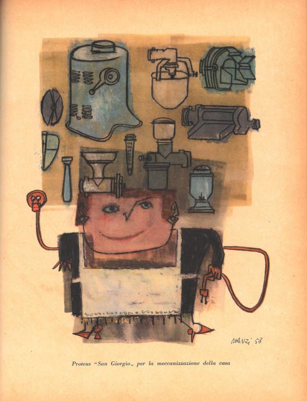 Terza di copertina - Proteus San Giorgio di Riccardo Manzi - luglio 1953, anno I, n.4