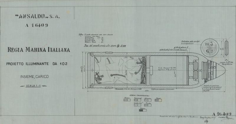 Proietto illuminante da 102