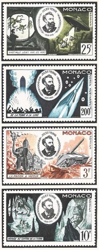 Francobolli commemorativi per Jules Verne, luglio - agosto 1956, anno IV, n. 4 - p. 25