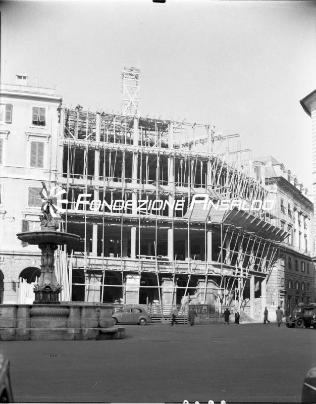 Genova - piazza Colombo - costruzione nuovi caseggiati