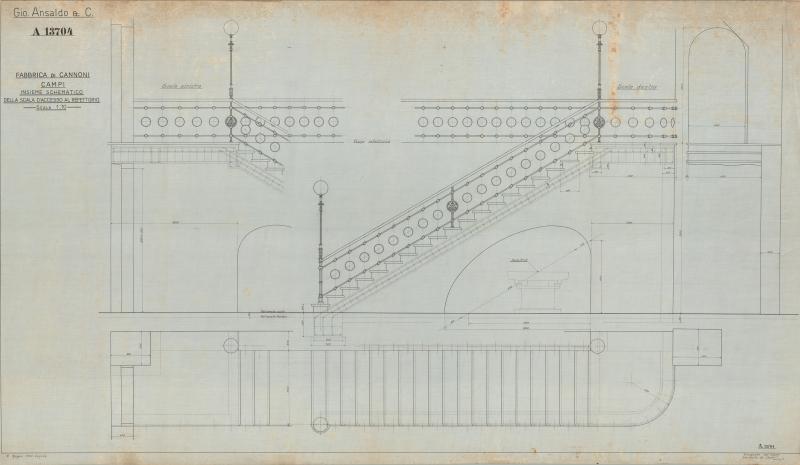 Fabbrica di cannoni - Scala d'accesso al refettorio