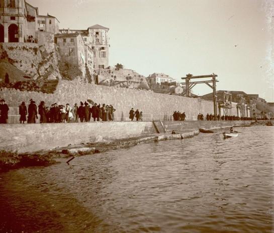Genova - corso Italia in costruzione