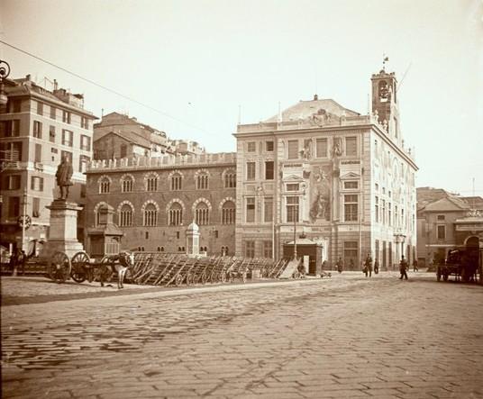 Genova - palazzo San Giorgio restaurato da L. Pogliaghi