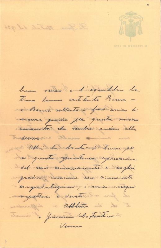 Lettera di Giovanni Costantini a Giovanni Ansaldo,  p. 2, 25 - 12 - 1936