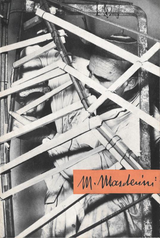 Mascherini - Copertina opuscolo esposizione 1958, Genova
