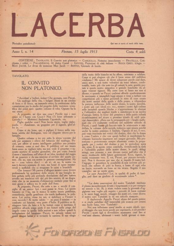 Lacerba, n. 14, 1913
