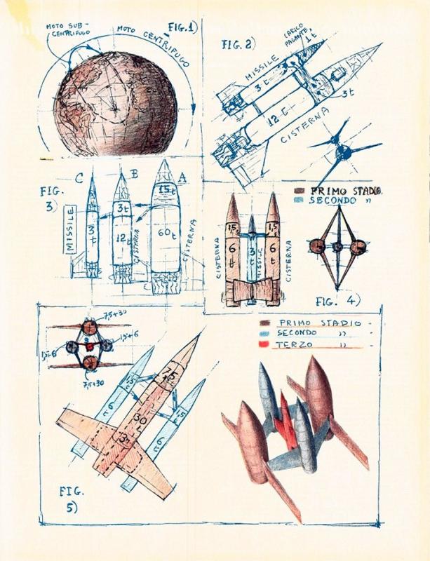 Missili polistadi e loro traiettorie,  maggio 1954, anno II, n. 3 - p. 39