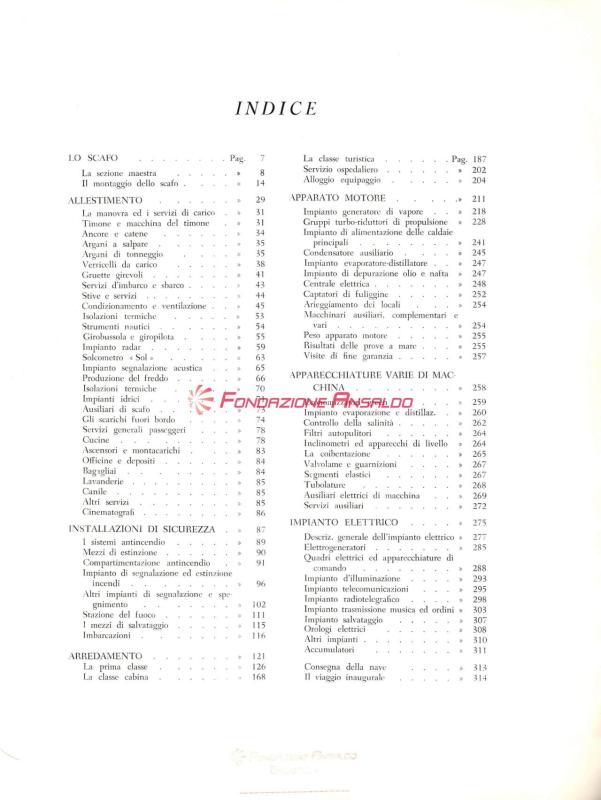 Andrea Doria (t/n) - pubblicazione a stampa - indice