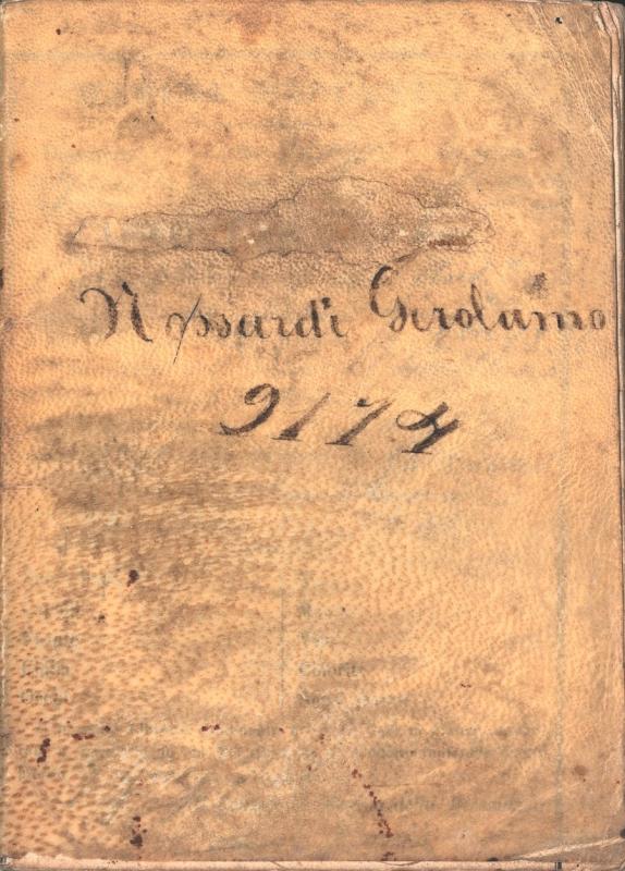 Nossardi Gerolamo - libretto di navigazione
