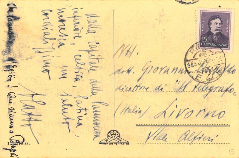 Cartolina di Oete Blatto a Giovanni Ansaldo, anni '30 del XX sec. (1)