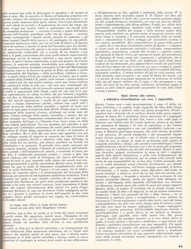 Un'ombra sulla civiltà delle macchine di Sergio Solmi - settembre 1954, anno II, n. 5, p. 13