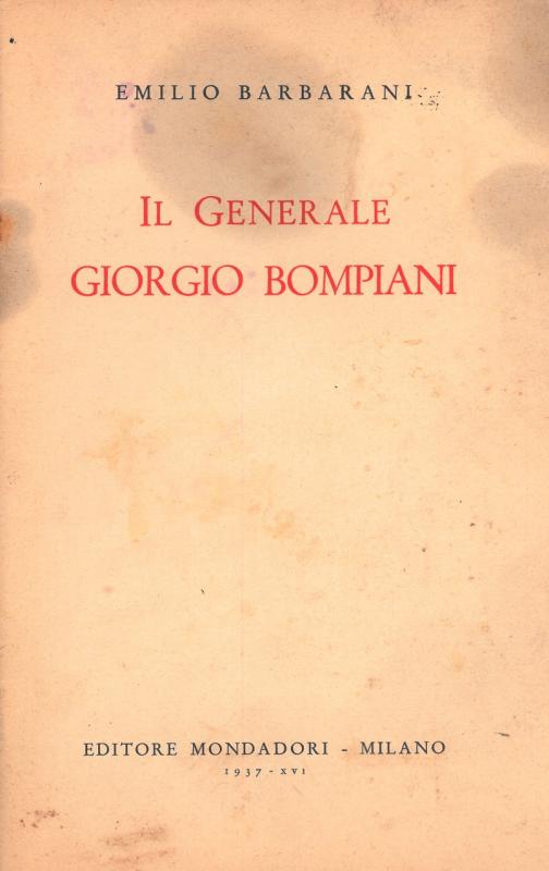 Il generale Giorgio Bompiani, di Emilio Barbarani, 1937 (1)
