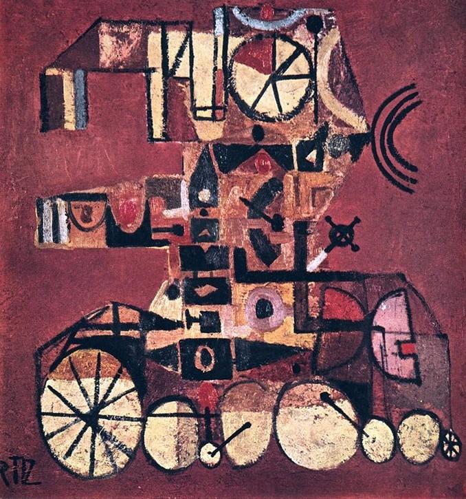 Tavola del pittore Miguel Ortiz Berrocal, luglio - agosto 1957, anno V, n. 4, p. 44