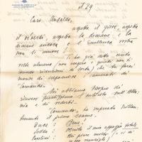 Lettera di Oete Blatto a Giovanni Ansaldo, anni '30 del XX sec. (1)