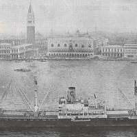 L'"Enrico C." in una superba inquadratura sullo sfondo di Piazza San Marco a Venezia