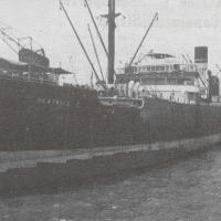 La "Beatrice C." fotografata nella rada di Santa Fé, nel 1939