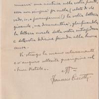 Lettera di Francesco Ciccotti a Giovanni Ansaldo, p. 2, 22 - 12 - 1923