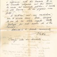 Lettera di Oete Blatto a Giovanni Ansaldo, anni '30 del XX sec. (2)
